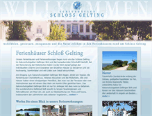 Tablet Screenshot of ferienhaeuser.schloss-gelting.de